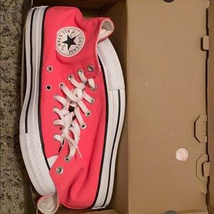 neon pink converses